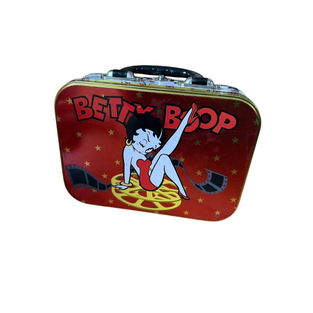 Betty Boop Tin Tote‎ Lunch Box 2002 Director Clap Board 10" x 7.25" Metal